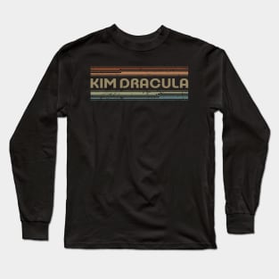 Kim Dracula Retro Lines Long Sleeve T-Shirt